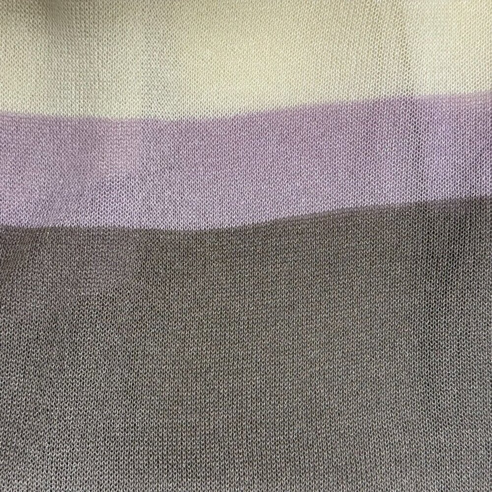 Cato Est 1946 Sweater Womens Small Multicolor Striped Cardigan Open Front - Picture 11 of 16